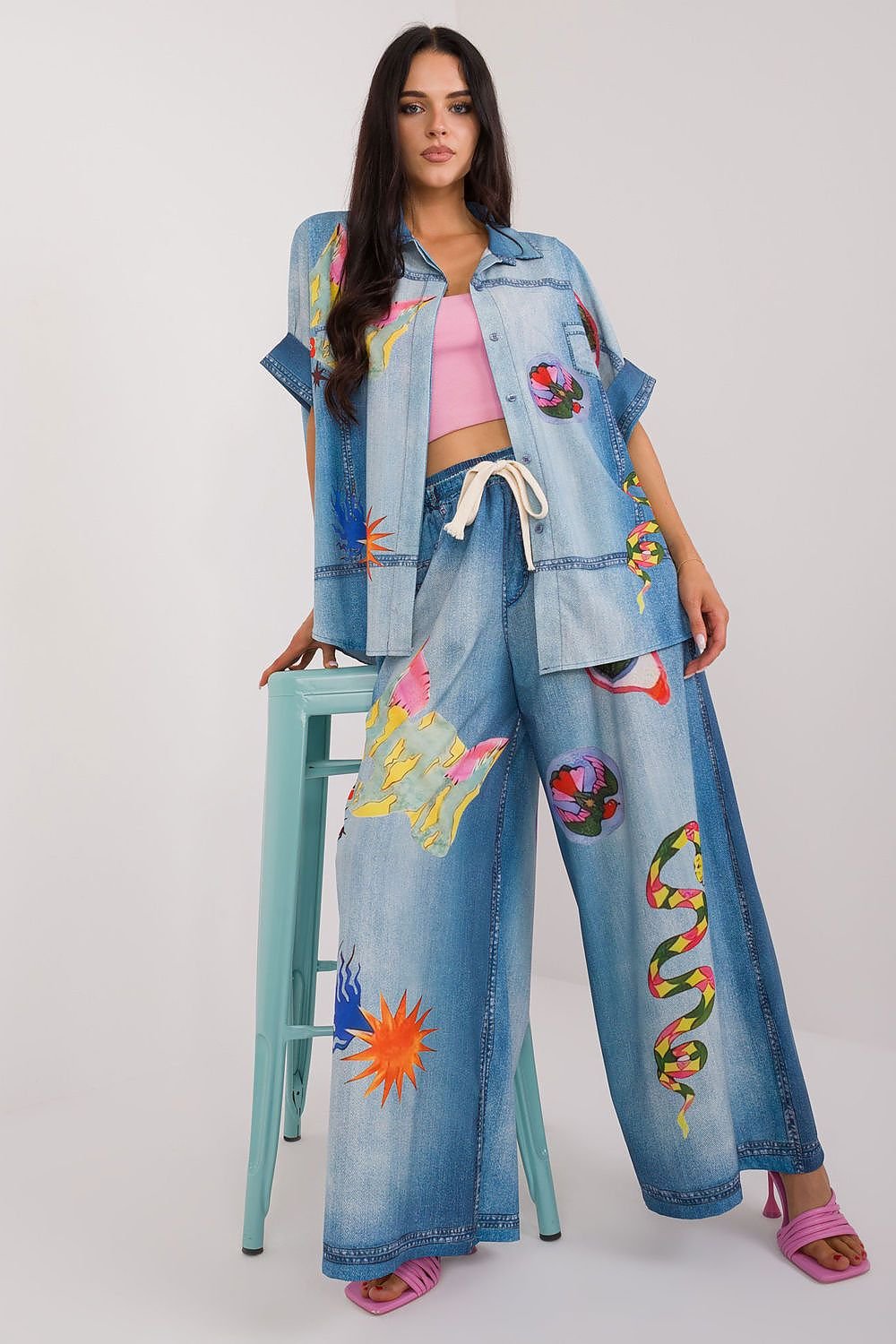 Damen Hose Italy Moda