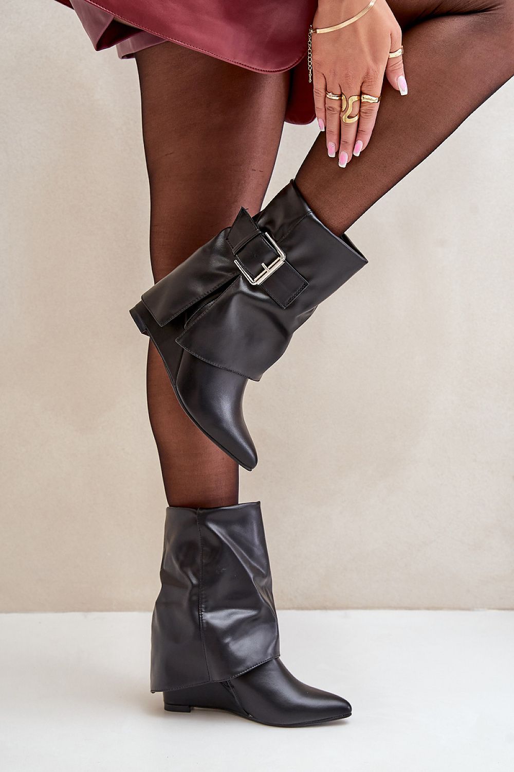 Plateau-Stiefeletten Step in style