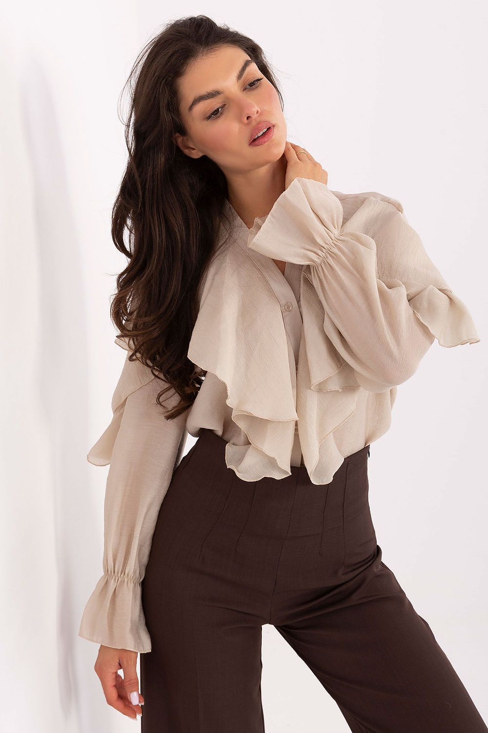 Langarm Hemd model 218413 Rue Paris