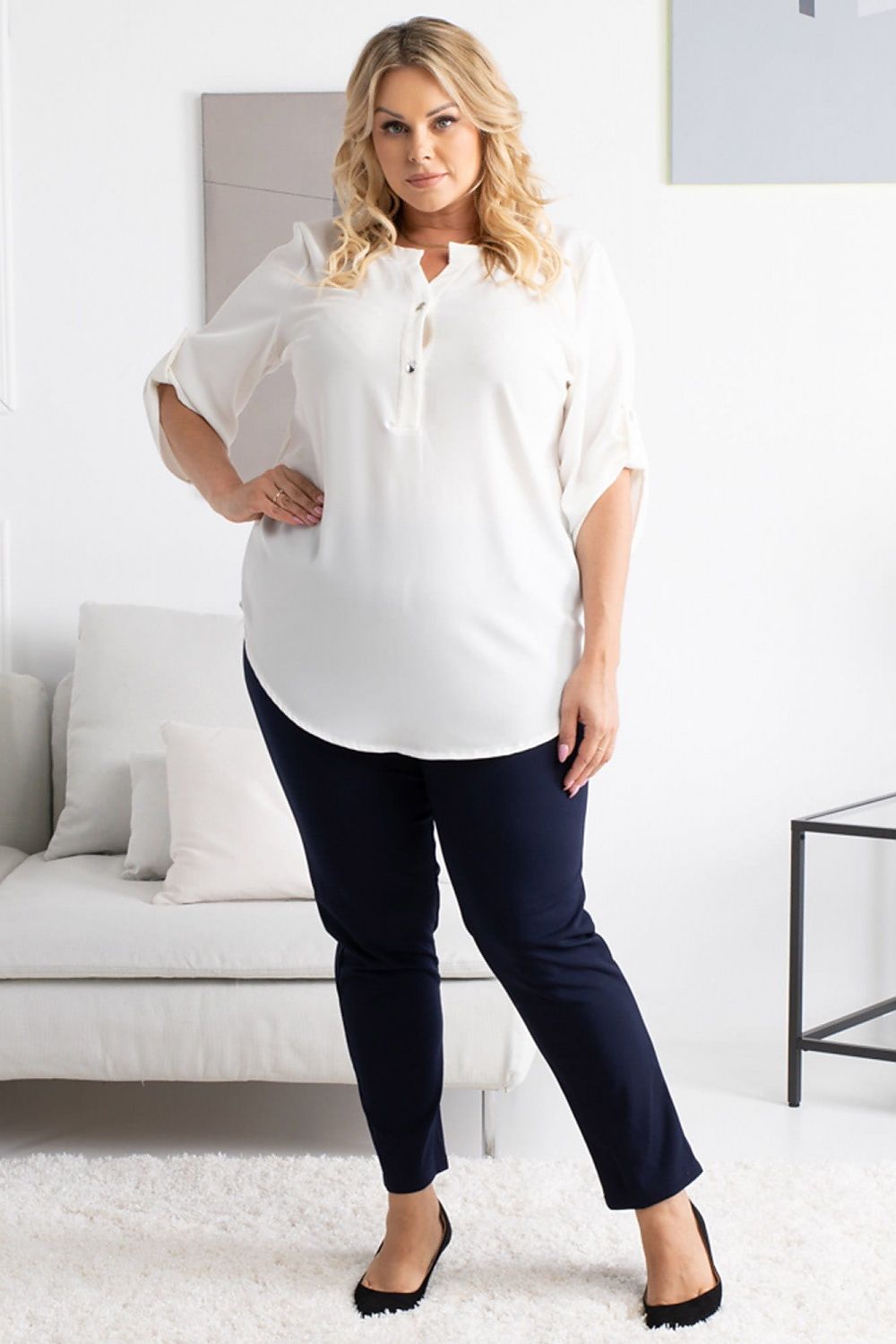 Plus-Size Bluse Karko