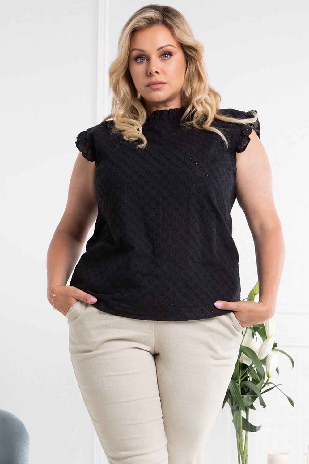 Plus-Size Bluse Karko